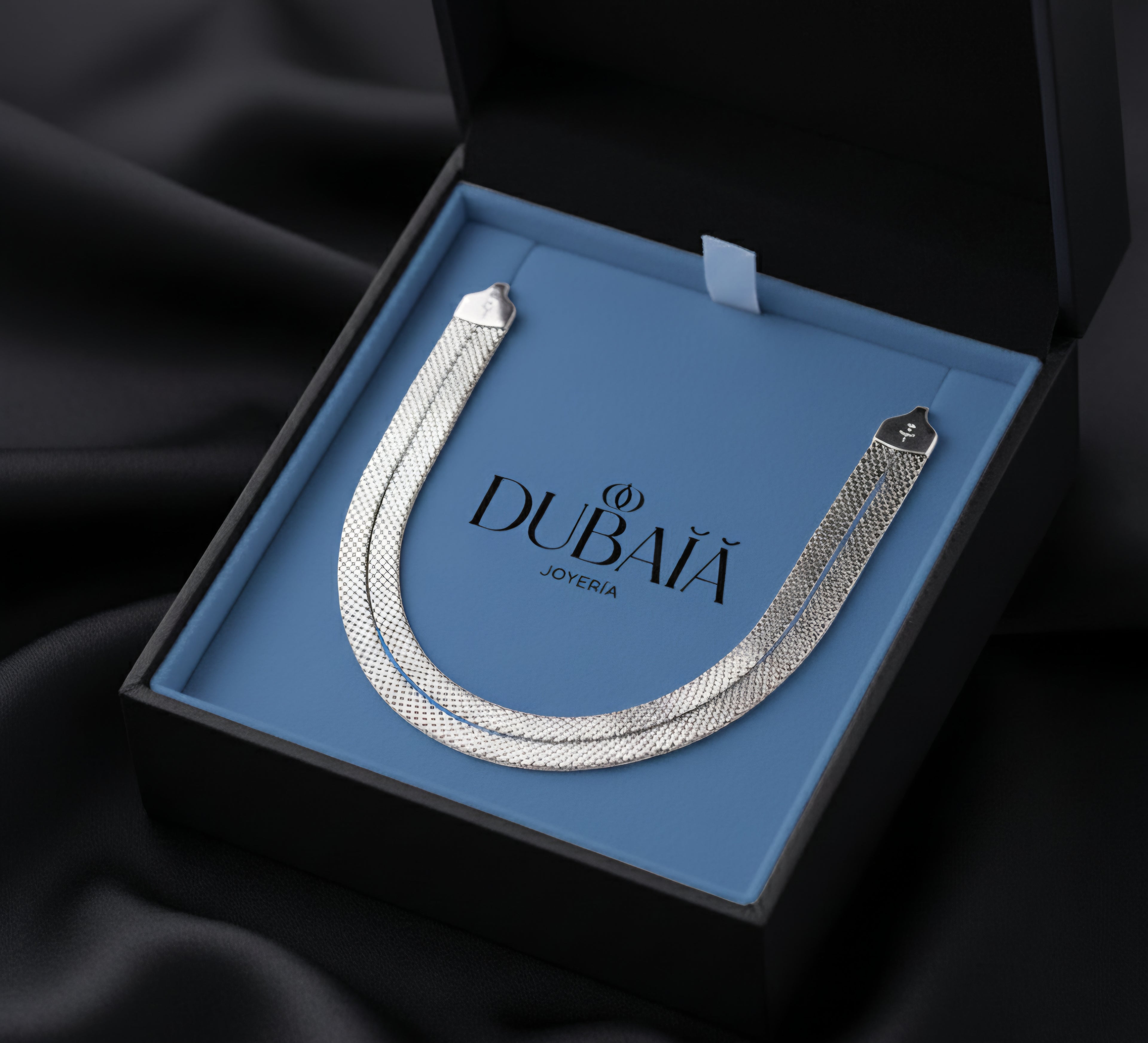 Cadena Tejido Malla en Plata 925 Italiana